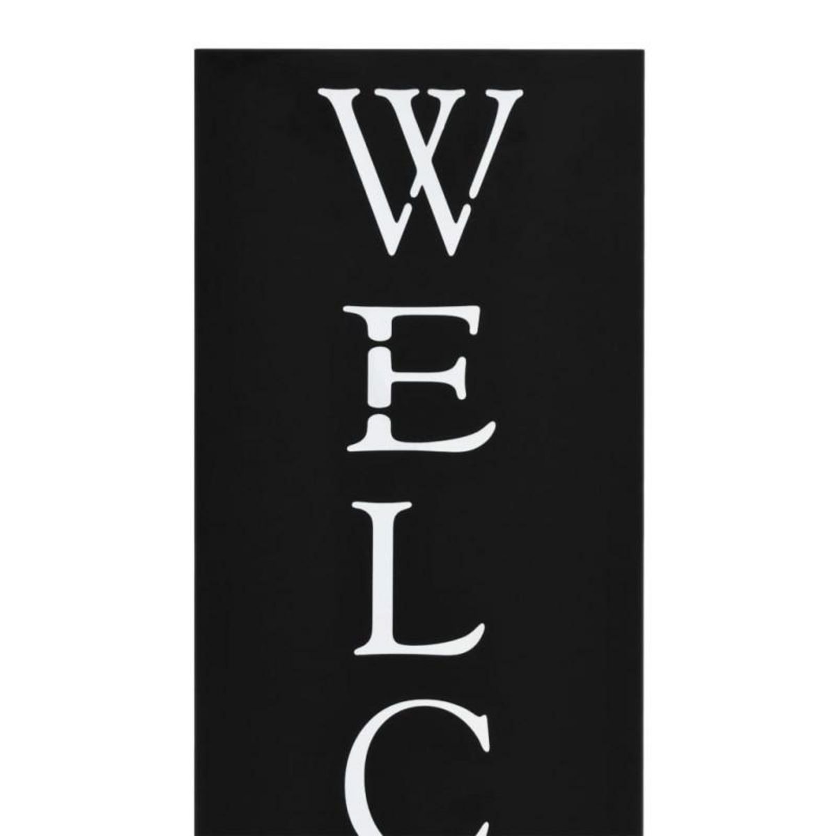 VIDAXL Porte parapluie Welcome Acier Noir