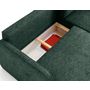 Voir la diapositive 3 : LISA DESIGN Apolline - canapé d'angle réversible 4 places convertible avec coffres en tissu moucheté
