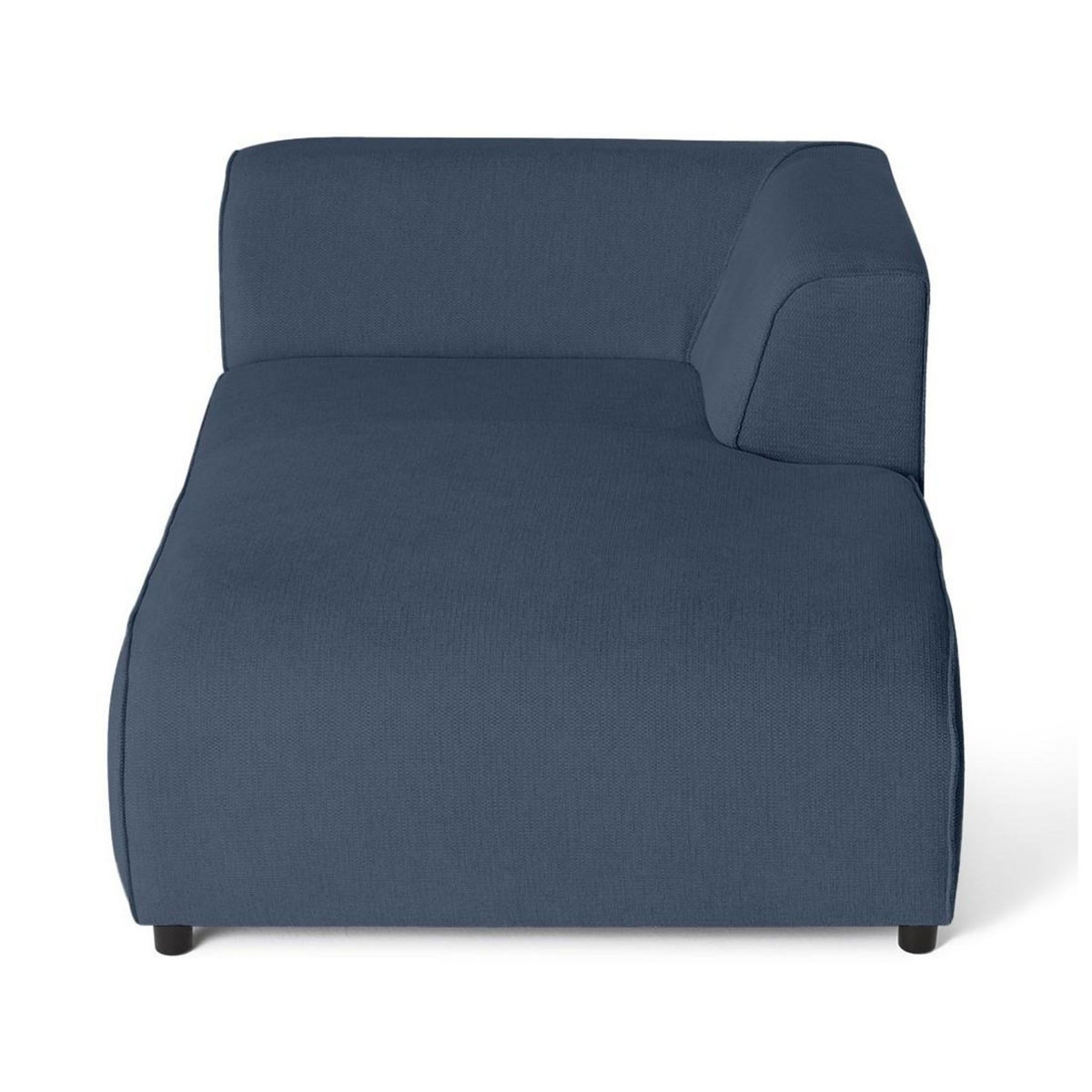 LISA DESIGN Suaro - module d'assise méridienne droit en tissu texturé