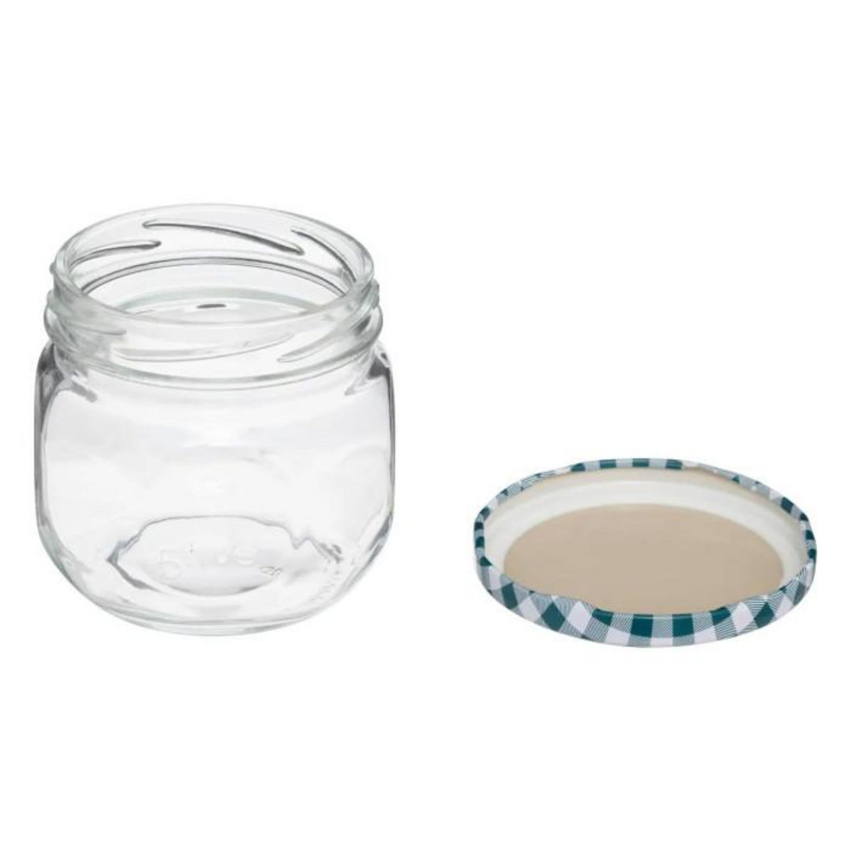 FIVE Lot de 6 Pots à Confiture en Verre  Jarro  0,3L Transparent