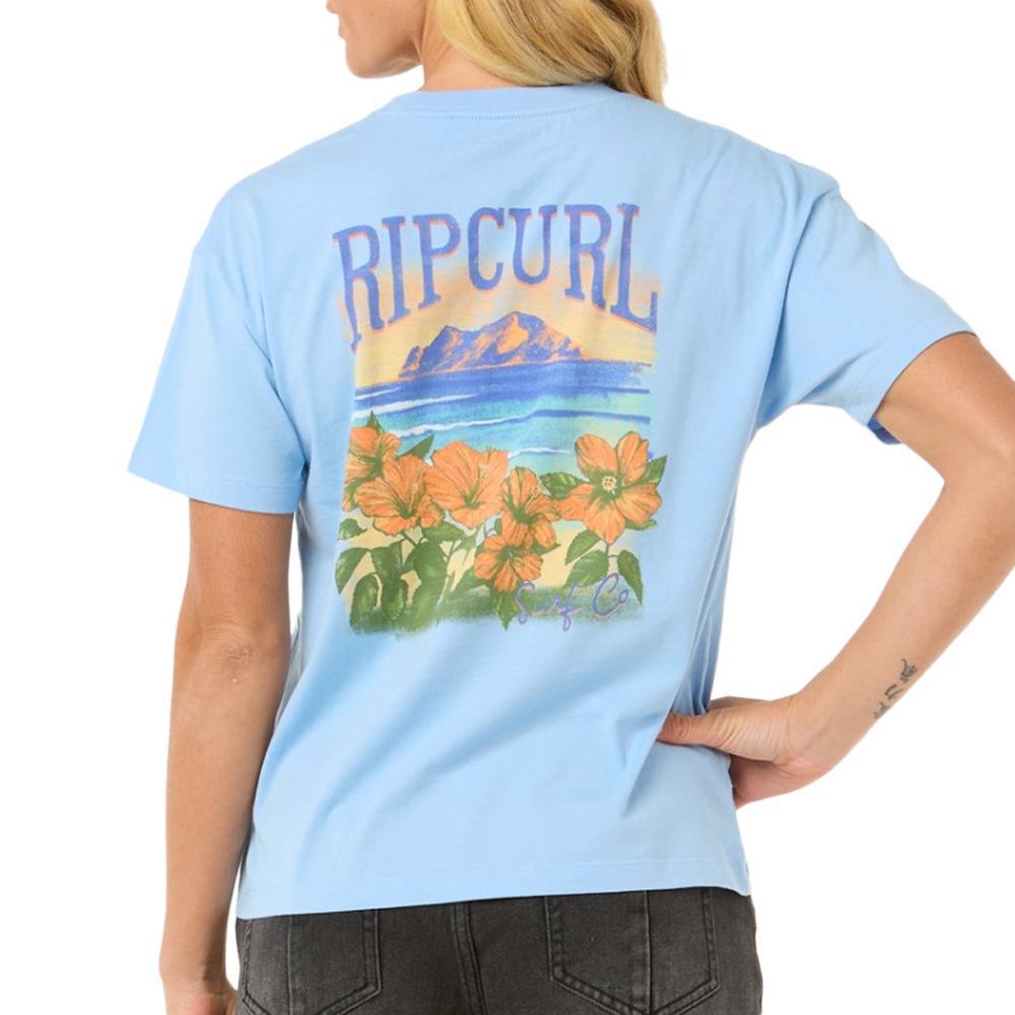Voir la diapositive 2 : Rip Curl T-Shirt Bleu Femme Rip Curl Joya Relaxed