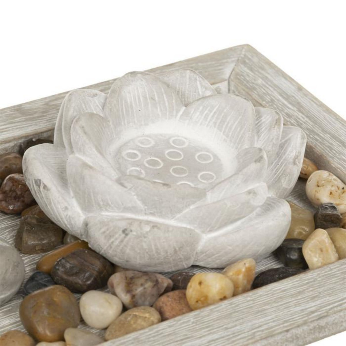 ATMOSPHERA Jardin Zen Déco  Padmavati  34cm Gris