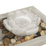 Voir la diapositive 3 : ATMOSPHERA Jardin Zen Déco  Padmavati  34cm Gris