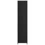 VIDAXL Armoire de rangement de jardin Noir 59x40x180 cm Resine tressee