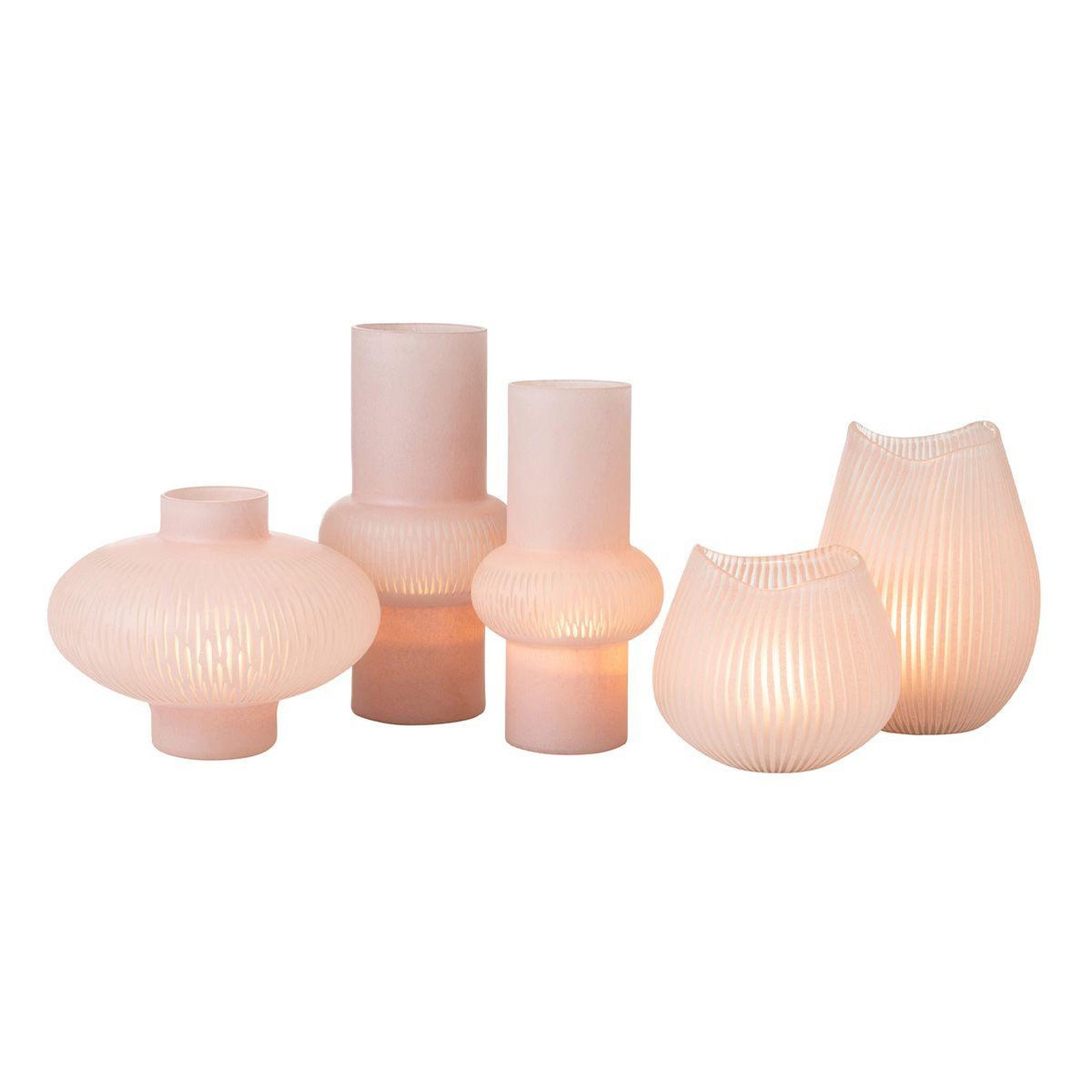 Voir la diapositive 5 : J-LINE Vase design ligne  octave  20cm rose