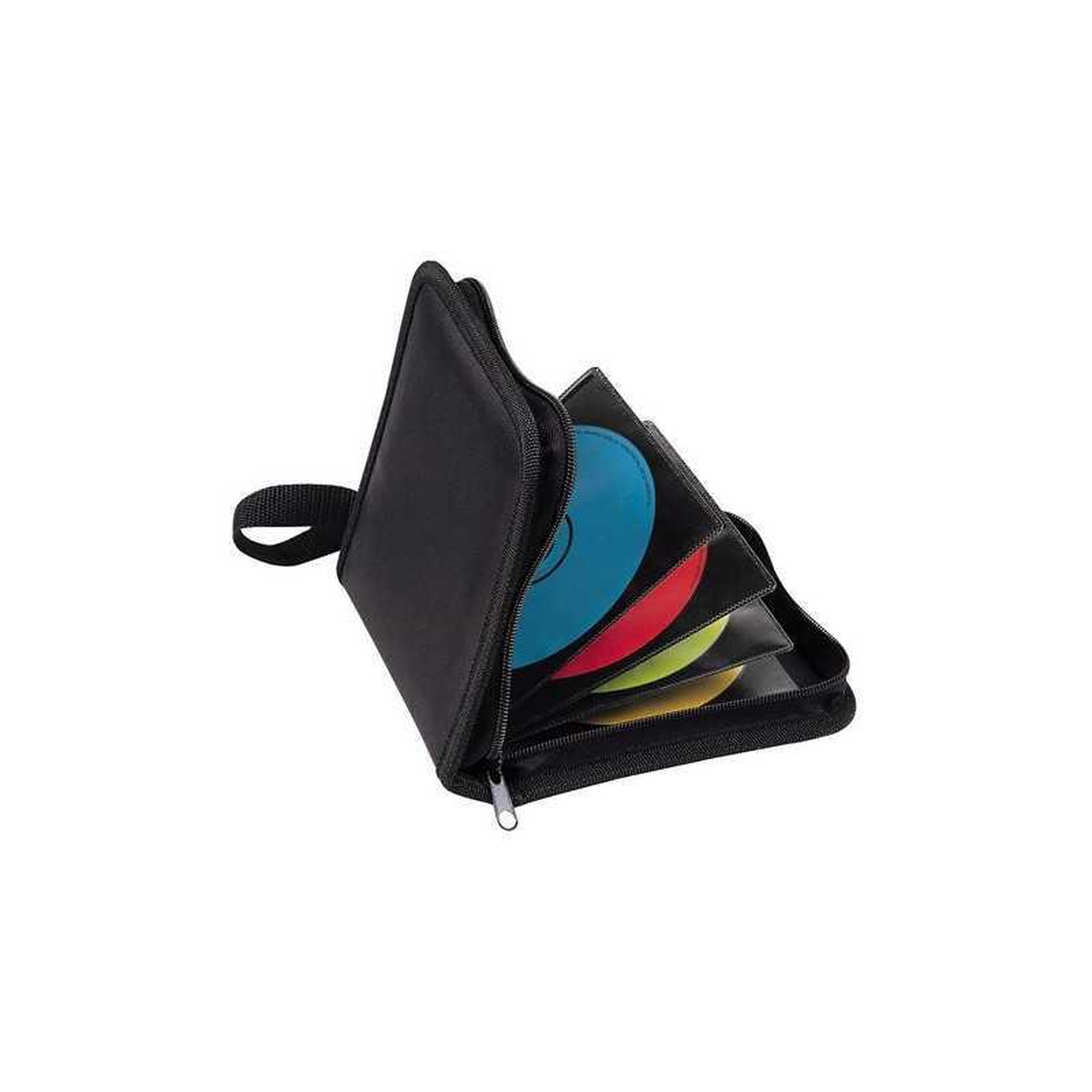 TNB Etui cd t'nb expert noir pour 32 cd, 16 pochettes pp, fermeture zippée et capitonnage anti-choc
