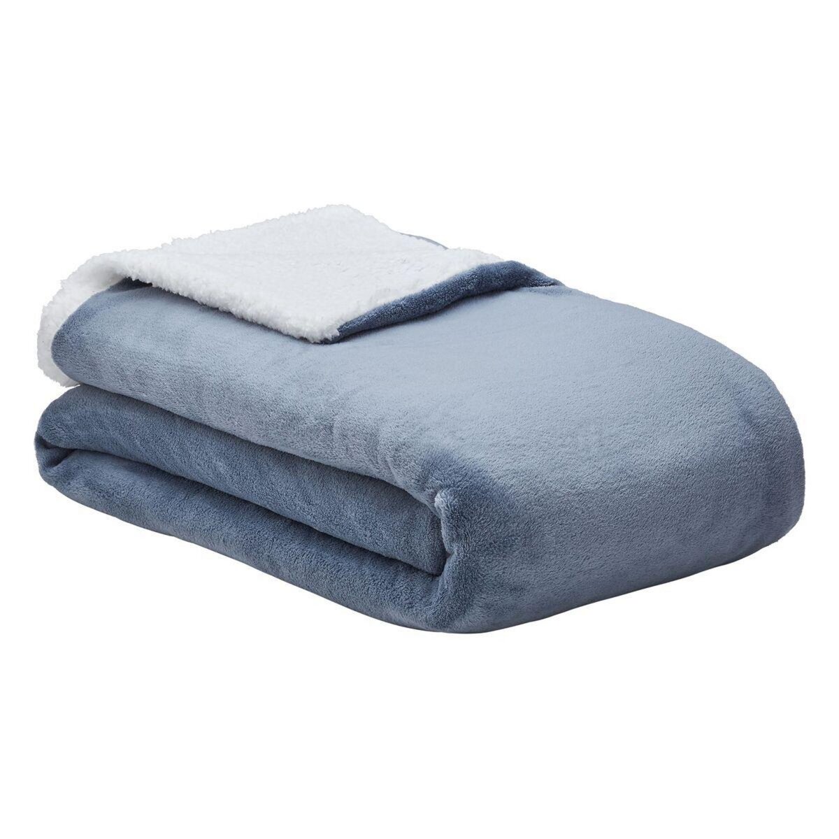 ACTUEL Couverture unie en Sherpa 