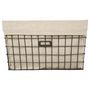 Voir la diapositive 3 : ATMOSPHERA Lot de 5 Corbeilles de Rangement  Métal  51cm Beige