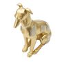 Voir la diapositive 3 : Paris Prix Statuette Design en Résine  Chien Assis  29cm Or