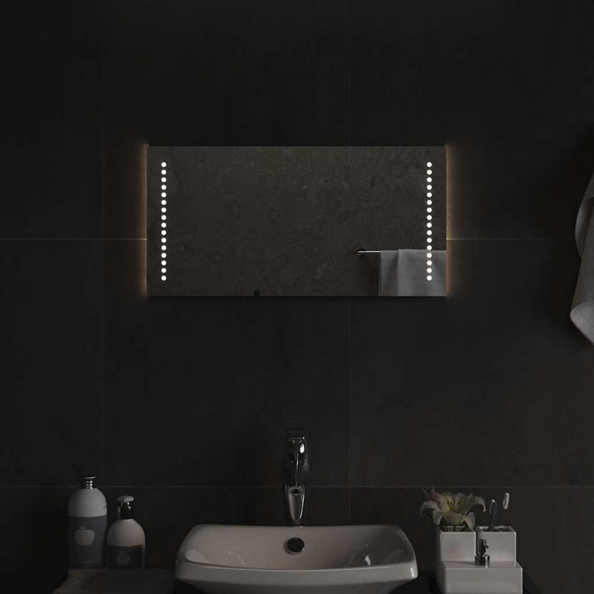 VIDAXL Miroir de salle de bain a LED 60x30 cm