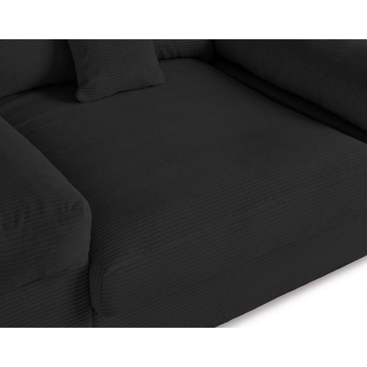 LISA DESIGN Aspen - fauteuil xl - assise profonde - velours côtelé