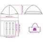 Voir la diapositive 6 : VIDAXL Tente de camping a dome 6 personnes vert impermeable