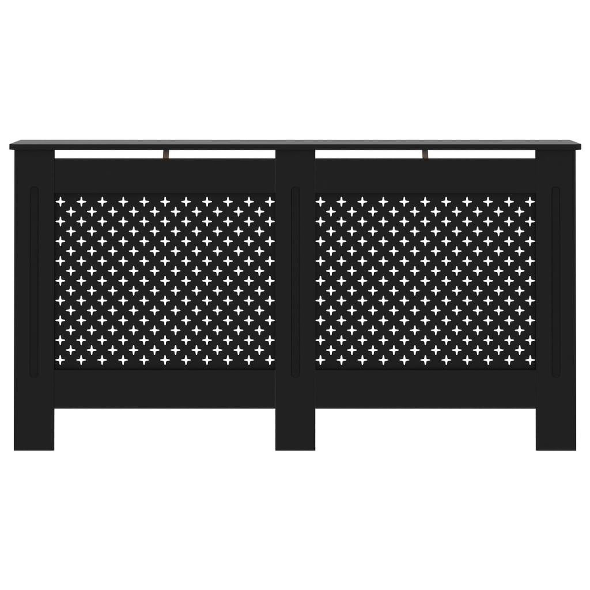 Voir la diapositive 3 : VIDAXL Cache-radiateur noir 152x19x81,5 cm MDF