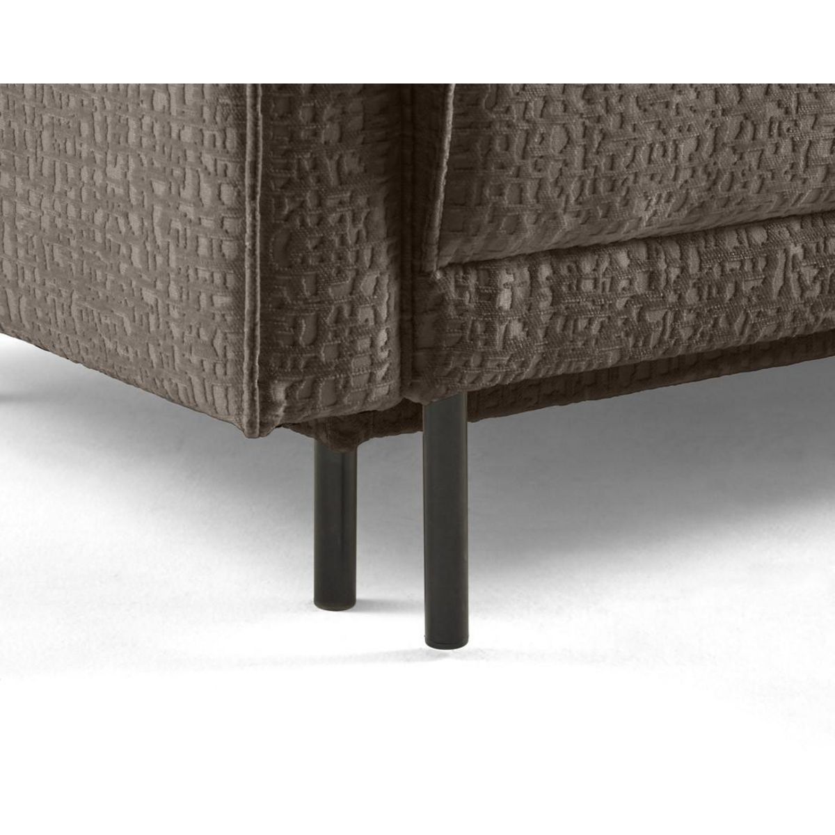 LISA DESIGN Charlie - canapé d'angle réversible 4 places - convertible avec coffre - en tissu velours relief