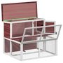 Voir la diapositive 5 : VIDAXL Clapier moka 102x90x84,5 cm bois de pin massif