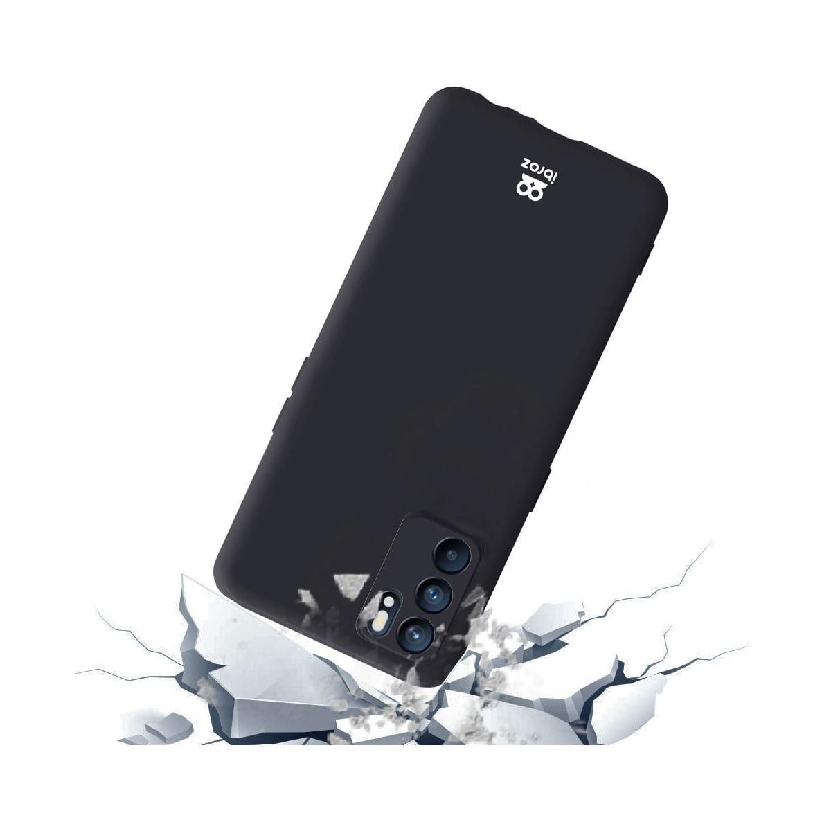 IBROZ Coque Oppo Reno 6 Silicone noir