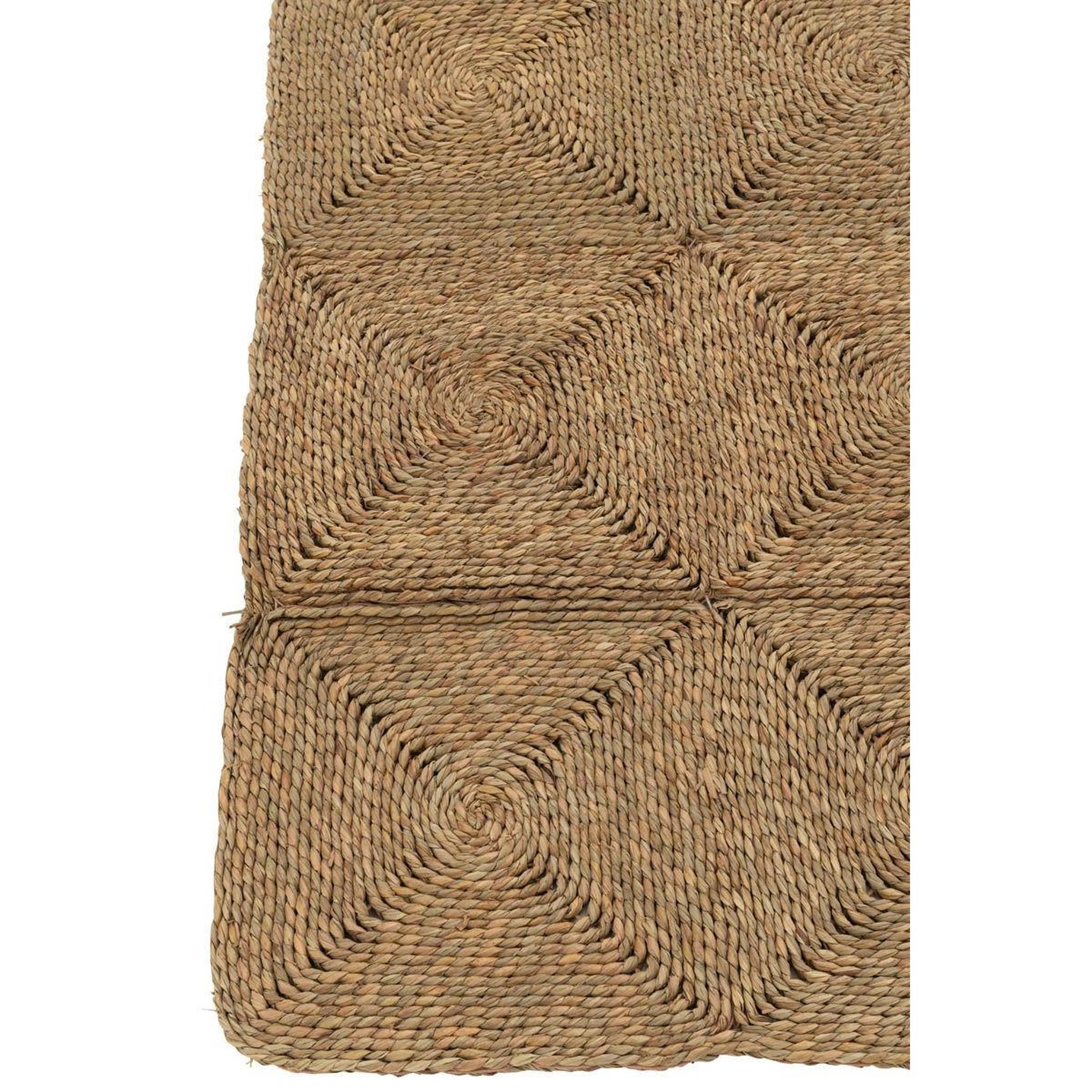 Voir la diapositive 2 : J-LINE Tapis déco  cordes tissées  122x153cm naturel