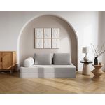 LISA DESIGN Lonny - canapé 3 places convertible en velours côtelé. Coloris disponibles : Vert, Bleu, Gris, Noir, Orange, Beige