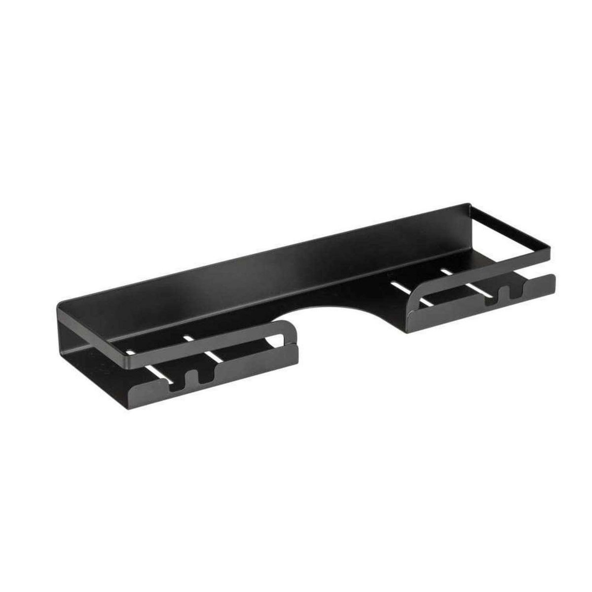 Wenko Étagère de barre douche - L. 35,5 cm - Noir