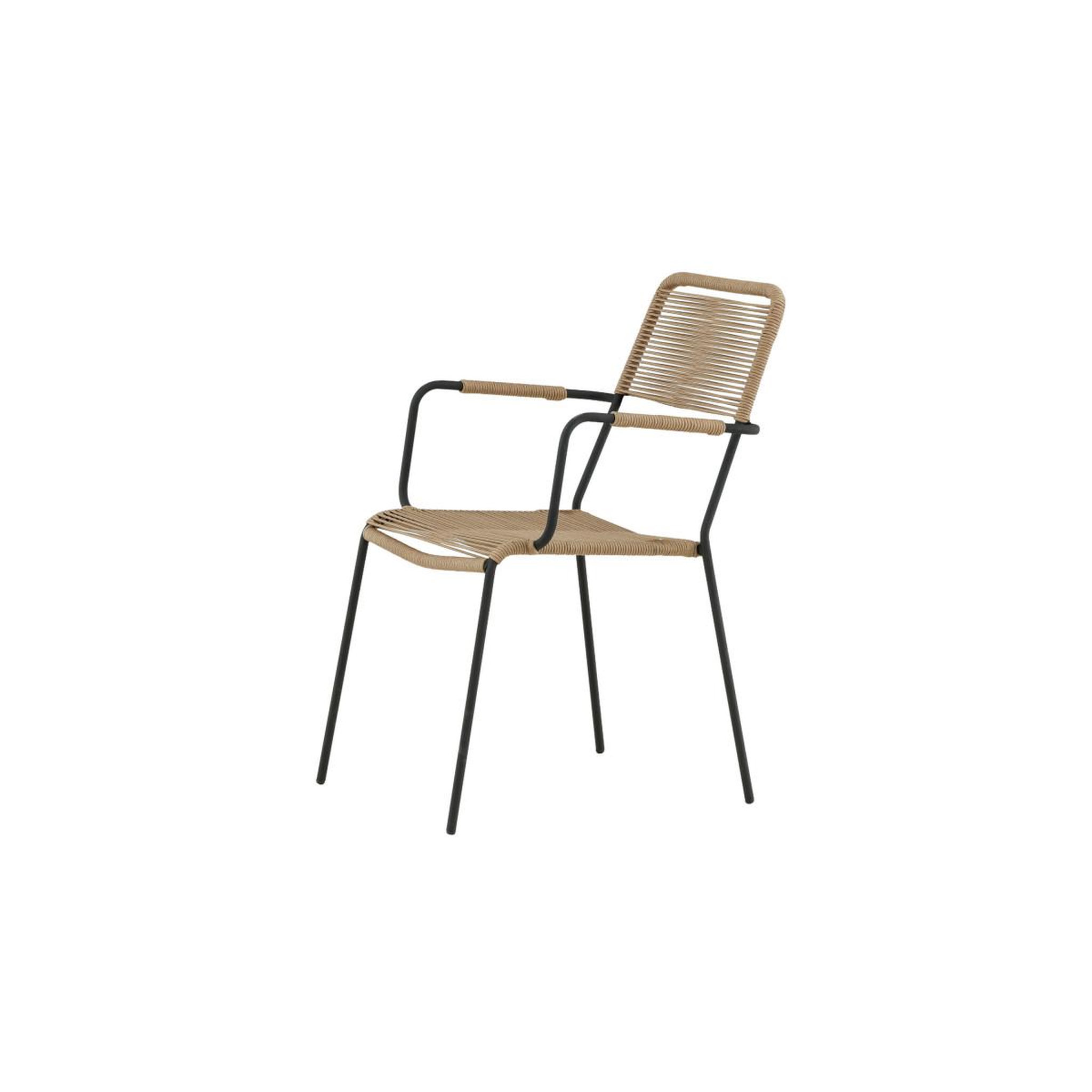 Voir la diapositive 4 : Paris Prix Chaise de jardin  lindos  85cm naturel & noir