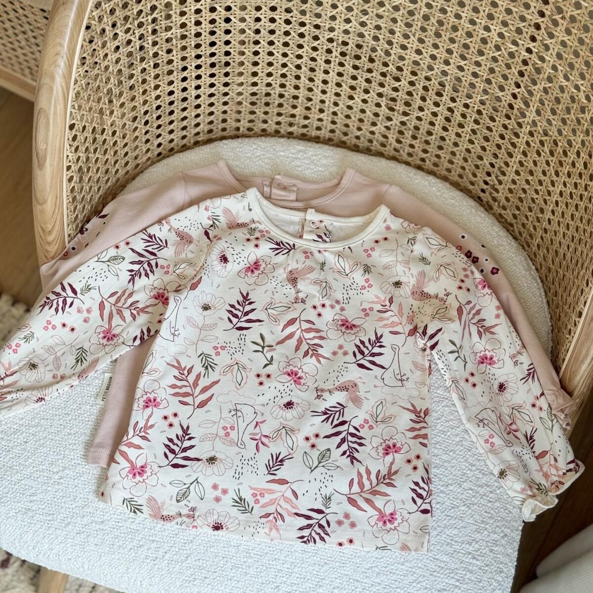 Petit Béguin Lot de 2 t-shirts enfant manches longues Manouk