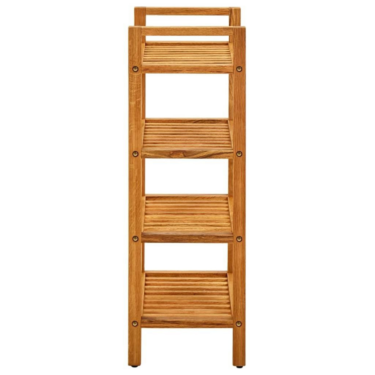 VIDAXL Etagere a chaussures a 4 niveaux 50x27x80 cm Chene massif