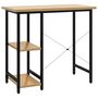 Voir la diapositive 5 : VIDAXL Bureau d'ordinateur Noir et chene clair 80x40x72cm MDF et metal