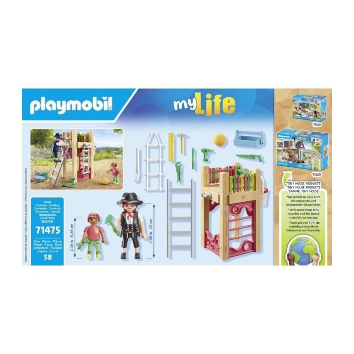 PLAYMOBIL Jeu de construction Playmobil Charpentier avec Tourelle de Jeu