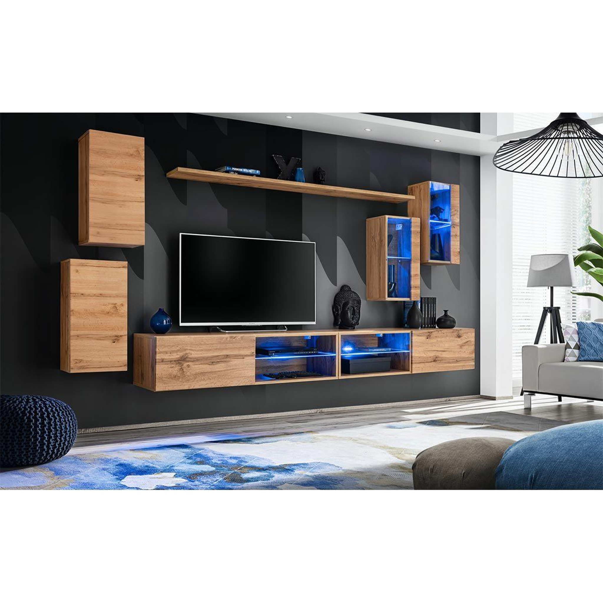 Voir la diapositive 2 : Paris Prix Ensemble meuble tv  switch xxv  280cm naturel