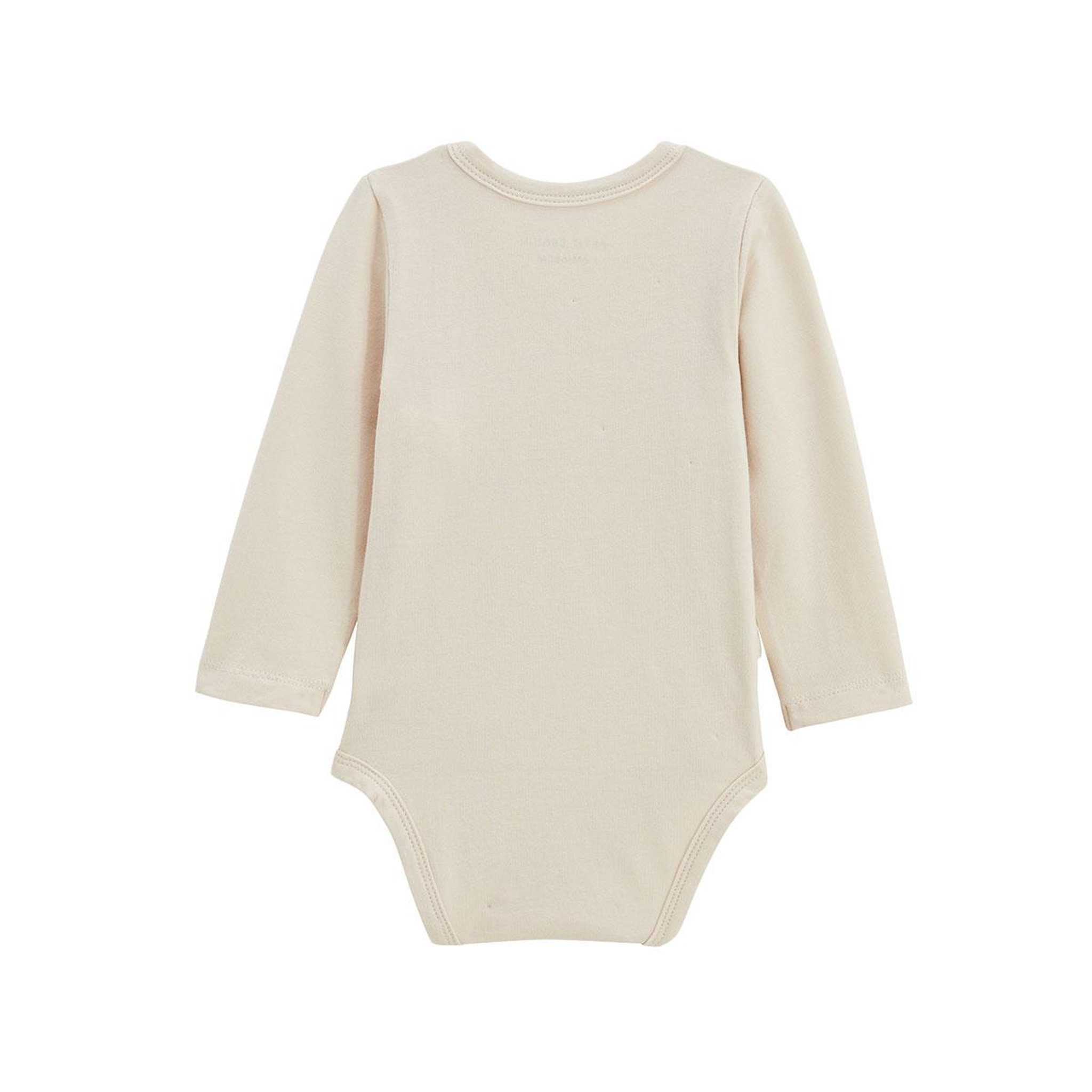 Voir la diapositive 5 : Petit BÃ©guin Lot de 3 bodies bébé manches longues ouverture croisée eden