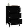 Voir la diapositive 5 : VIDAXL Table de chevet noir 40x35x70 cm bois d'ingenierie