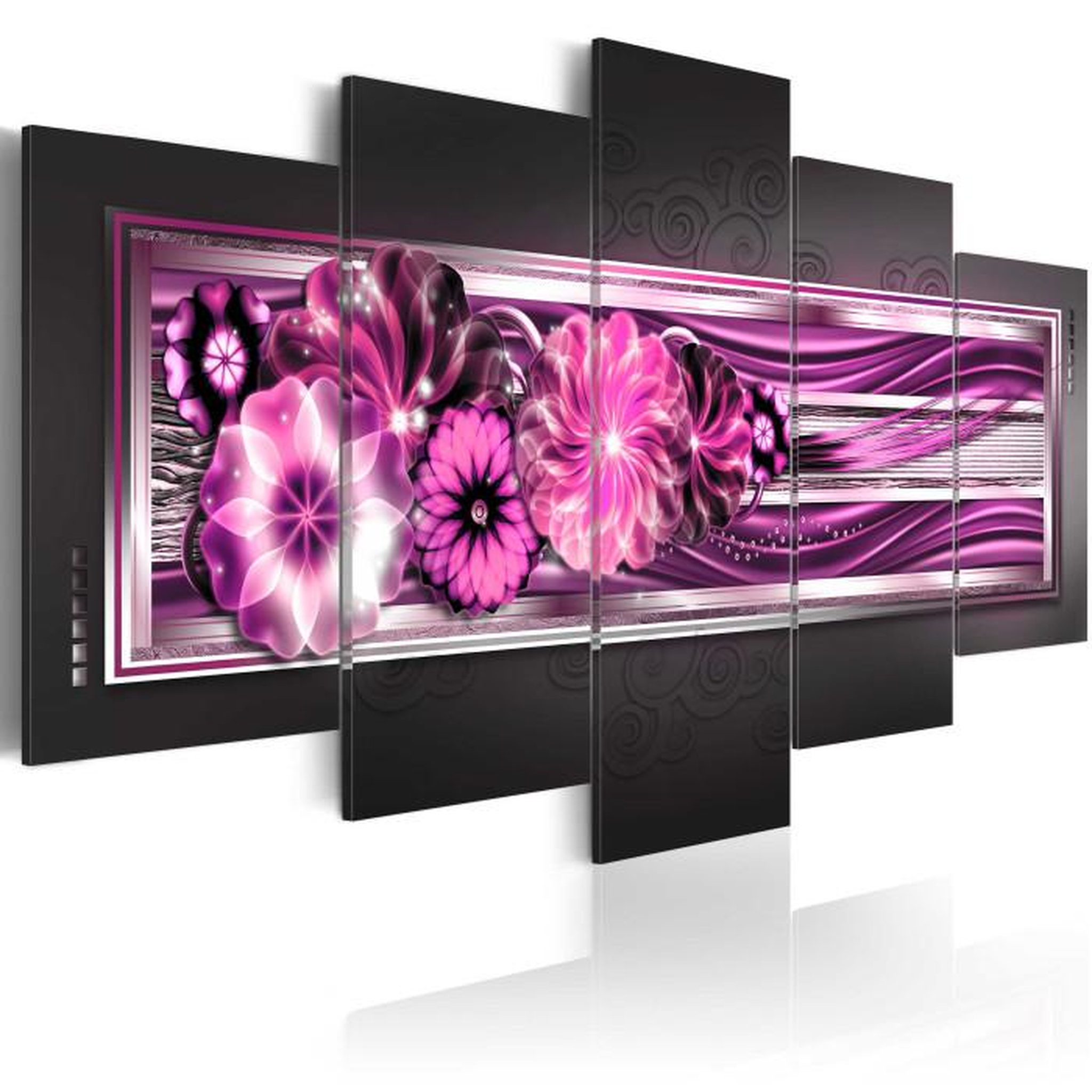 Paris Prix Tableau Imprimé  In Pink Waves. Coloris disponibles : Multicolore