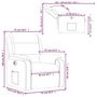 Voir la diapositive 6 : VIDAXL Fauteuil inclinable electrique Rouge bordeaux Similicuir