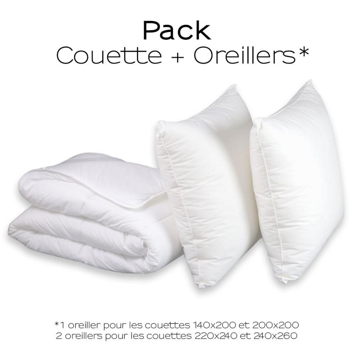 DODO Pack Duvet Couette chaude + Oreiller -50% duvet de canard