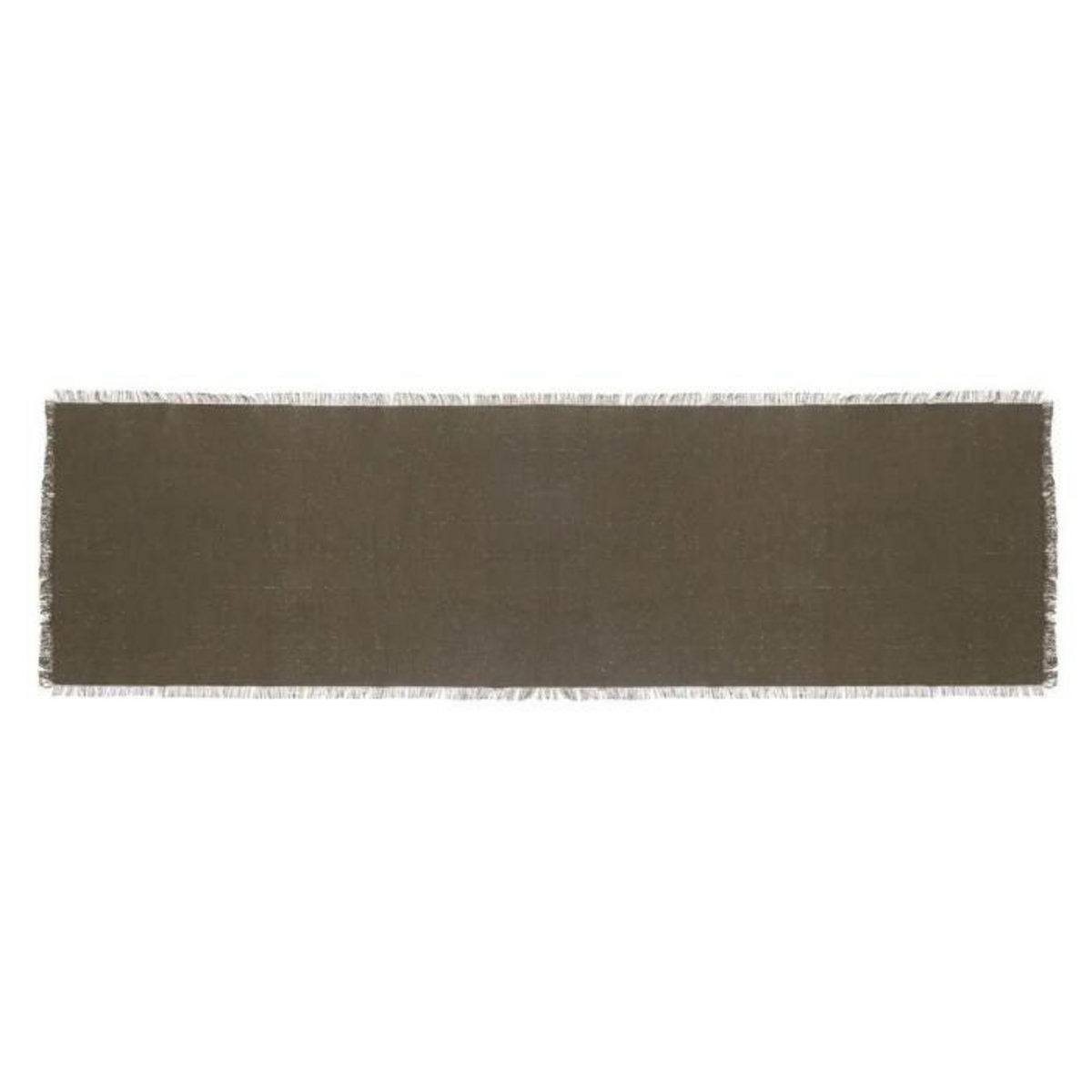 SECRET DE GOURMET Chemin de Table  Maha  38x140cm Vert Kaki