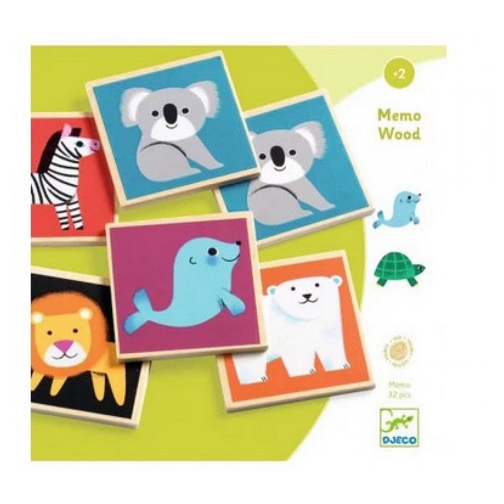 Djeco Jeu educatif en bois Memo wood