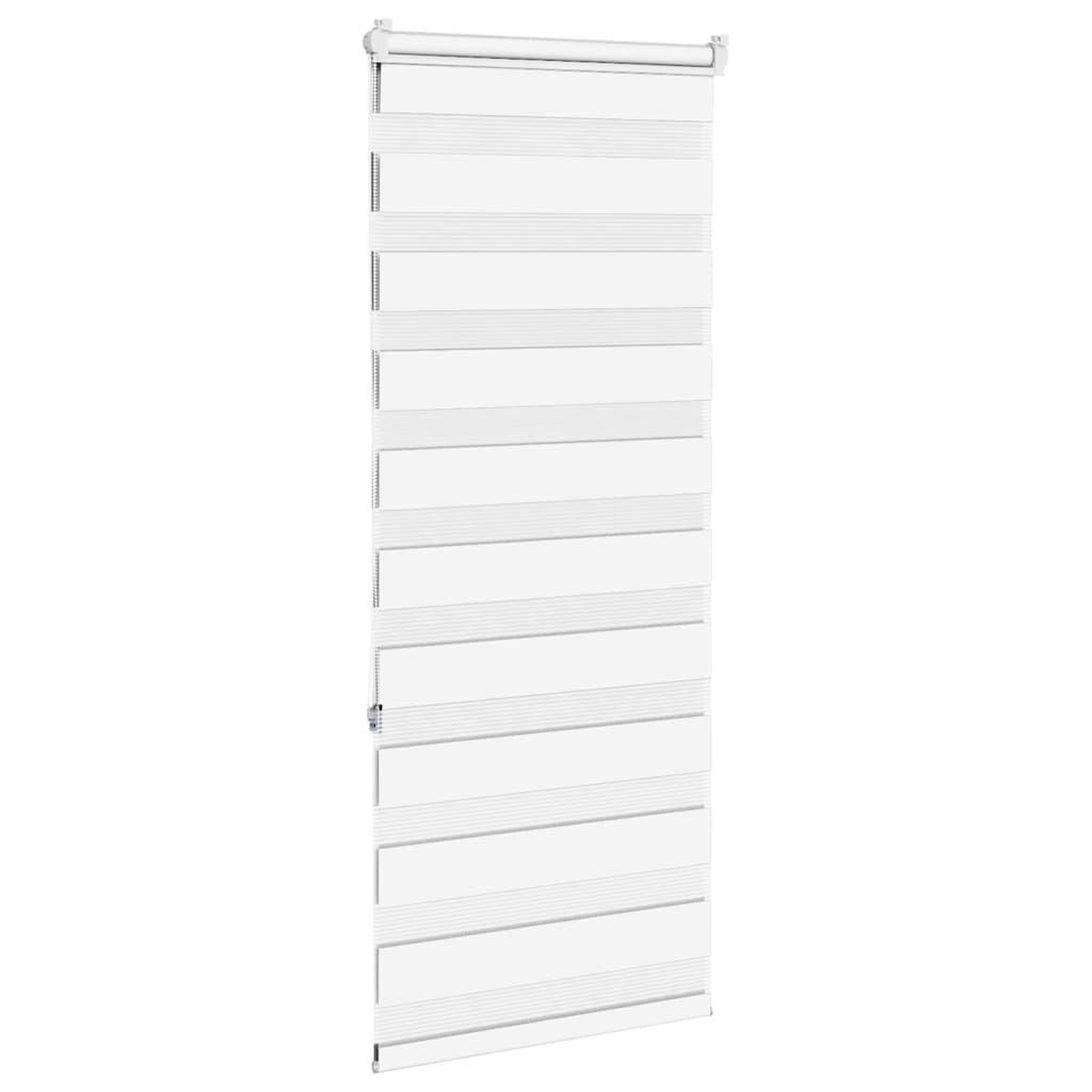 Voir la diapositive 4 : VIDAXL Store zebre blanc 55x150 cm largeur du tissu 50,9 cm polyester
