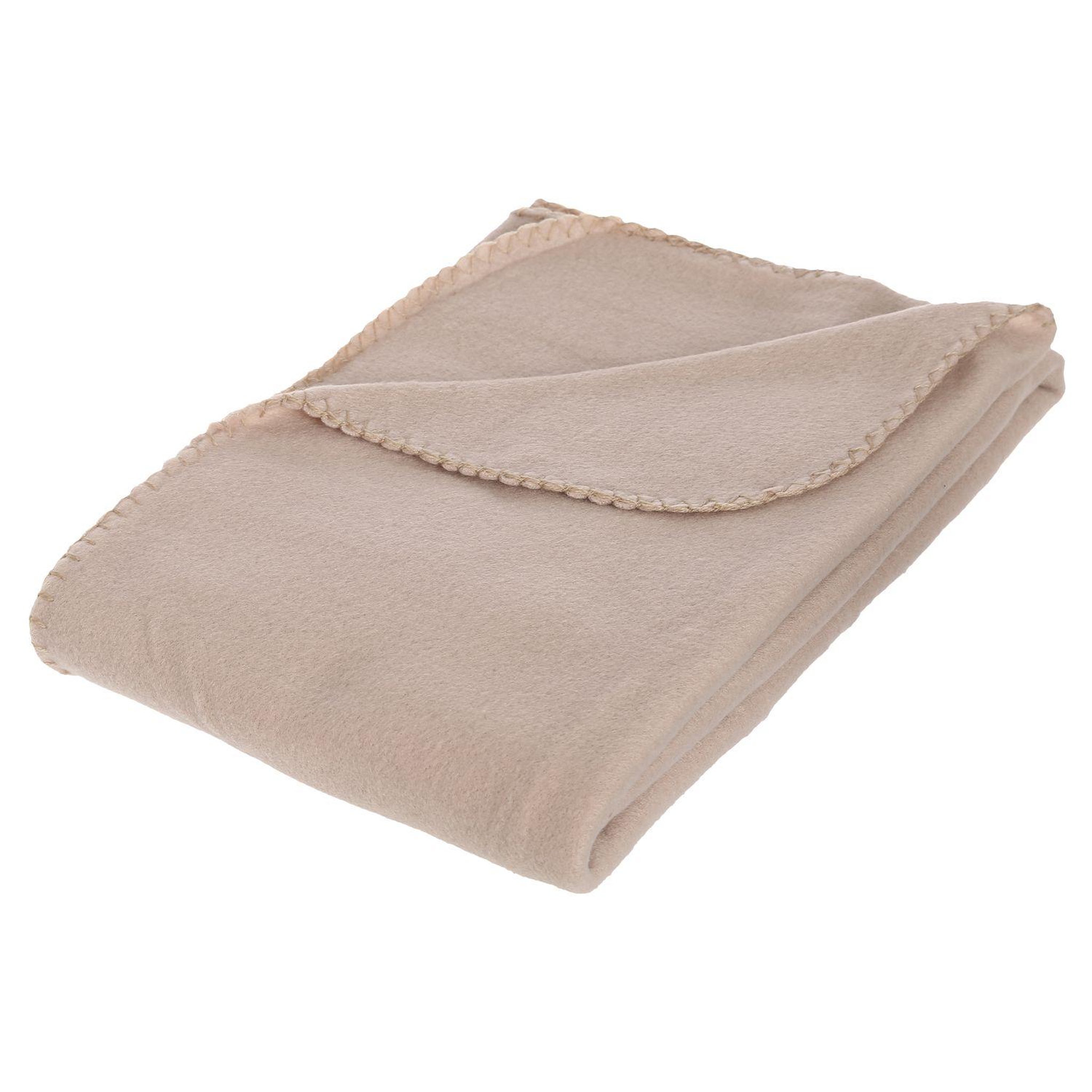 ATMOSPHERA Plaid polaire - 125 x 150 cm - Lin
