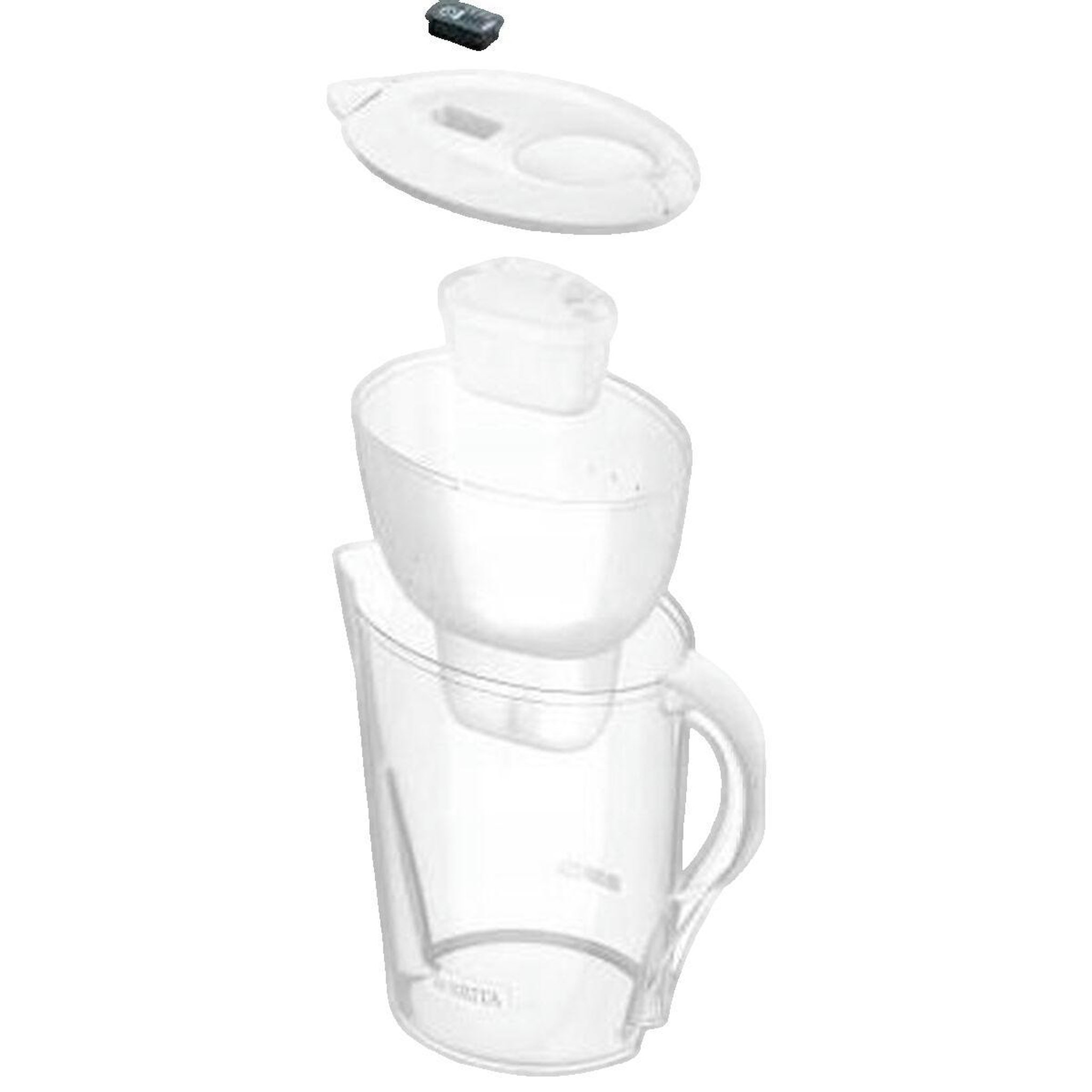 Voir la diapositive 3 : Brita Carafe filtrante Brita 1056029 blanc et transparent