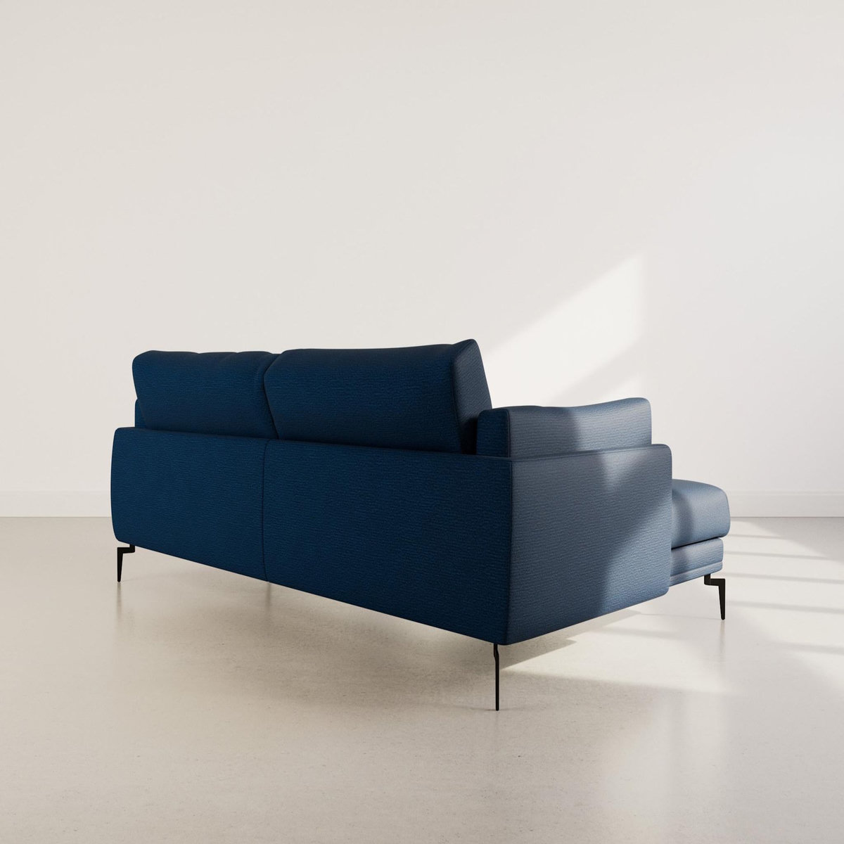 LISA DESIGN Carlos - canapé d'angle gauche 4 places ultra moelleux en tissu texturé