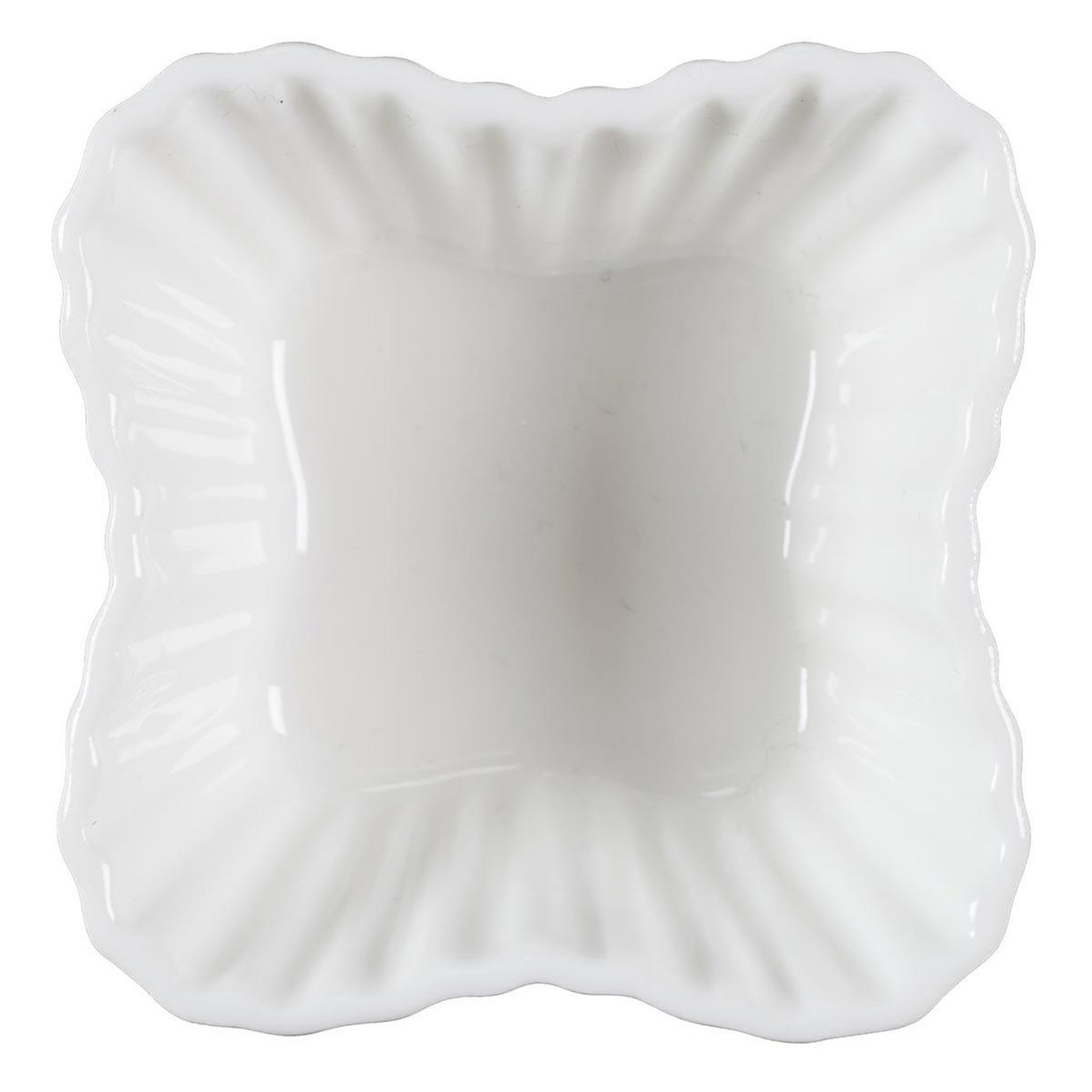 The Home Deco Factory Ramequin design en céramique  texture  7cm blanc