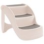 Voir la diapositive 2 : VIDAXL Escalier pliable 3 marches pour chien Creme 50x38x38 cm