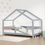 Voir la diapositive 2 : BENLEMI Lit cabane LUCKY 90x200cm gris