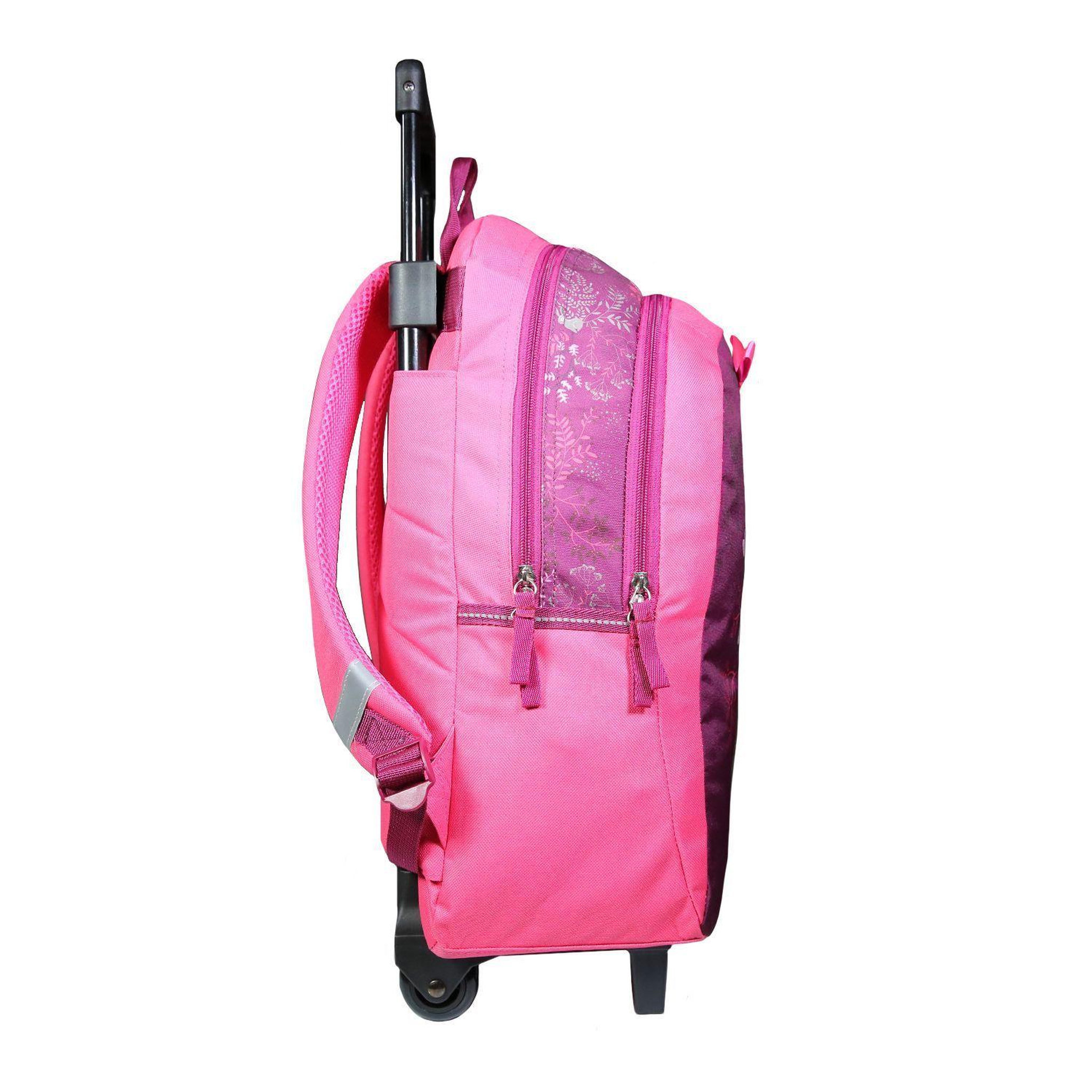 Voir la diapositive 3 : Bagtrotter BAGTROTTER Sac à dos à roulettes Cybel Cheval Violet