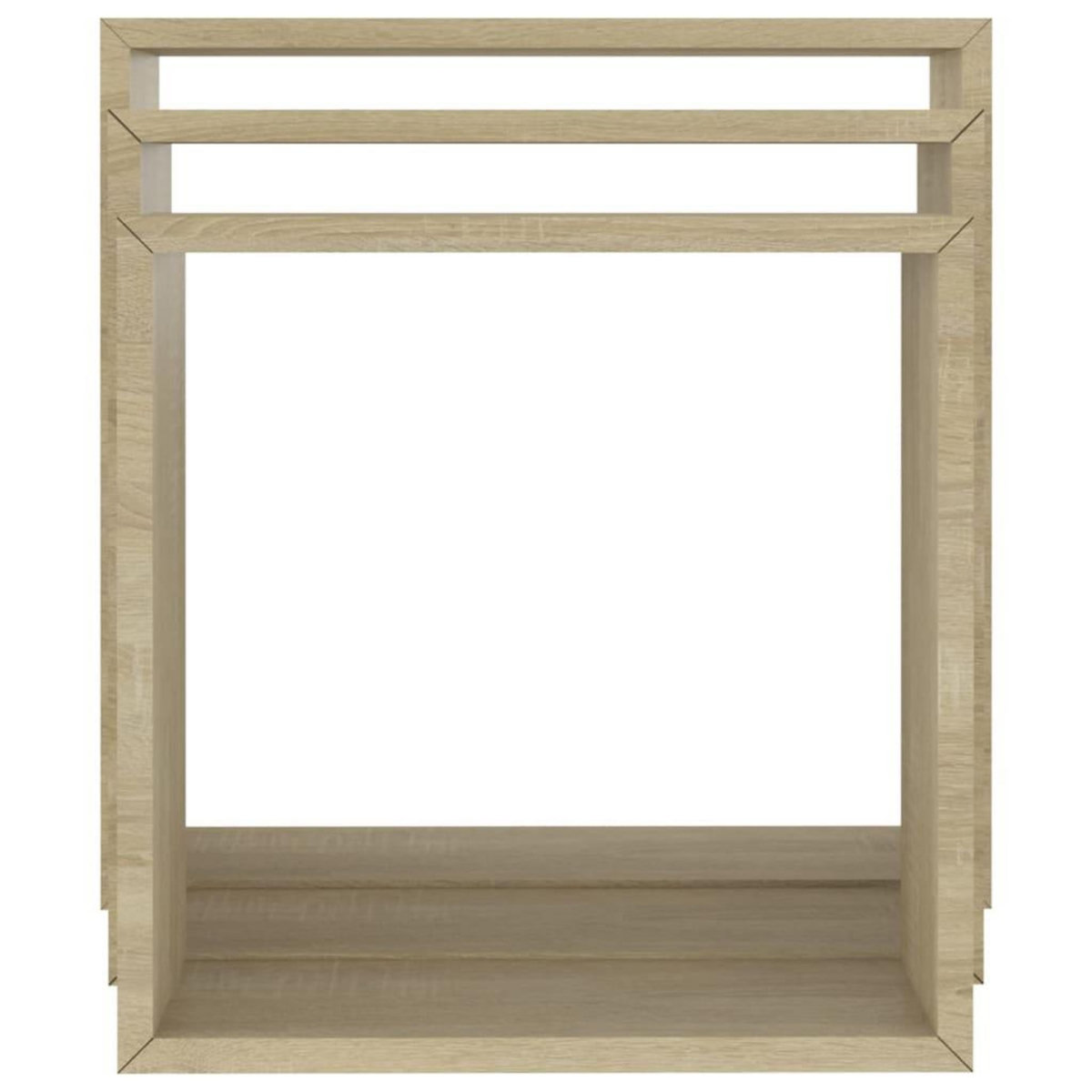 VIDAXL Etageres murales sous forme de cube 3 pcs Chene sonoma