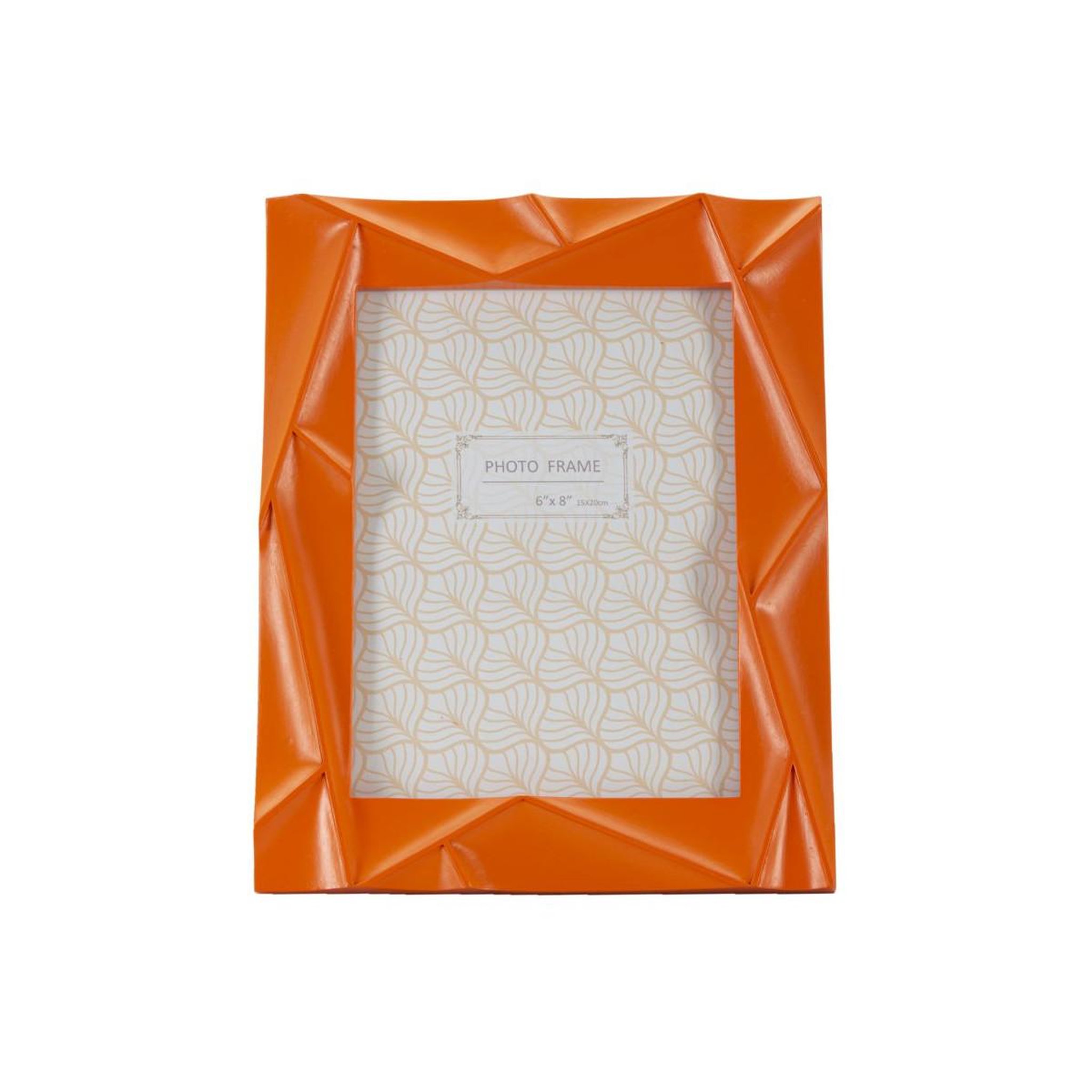 Voir la diapositive 2 : Paris Prix Cadre photo déco en résine  orangy  15x20cm orange