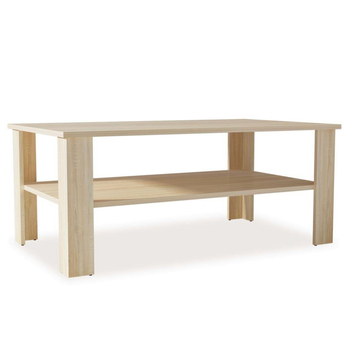VIDAXL Table basse bois d'ingenierie 100x59x42 cm chene