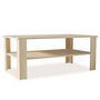 Voir la diapositive 2 : VIDAXL Table basse bois d'ingenierie 100x59x42 cm chene