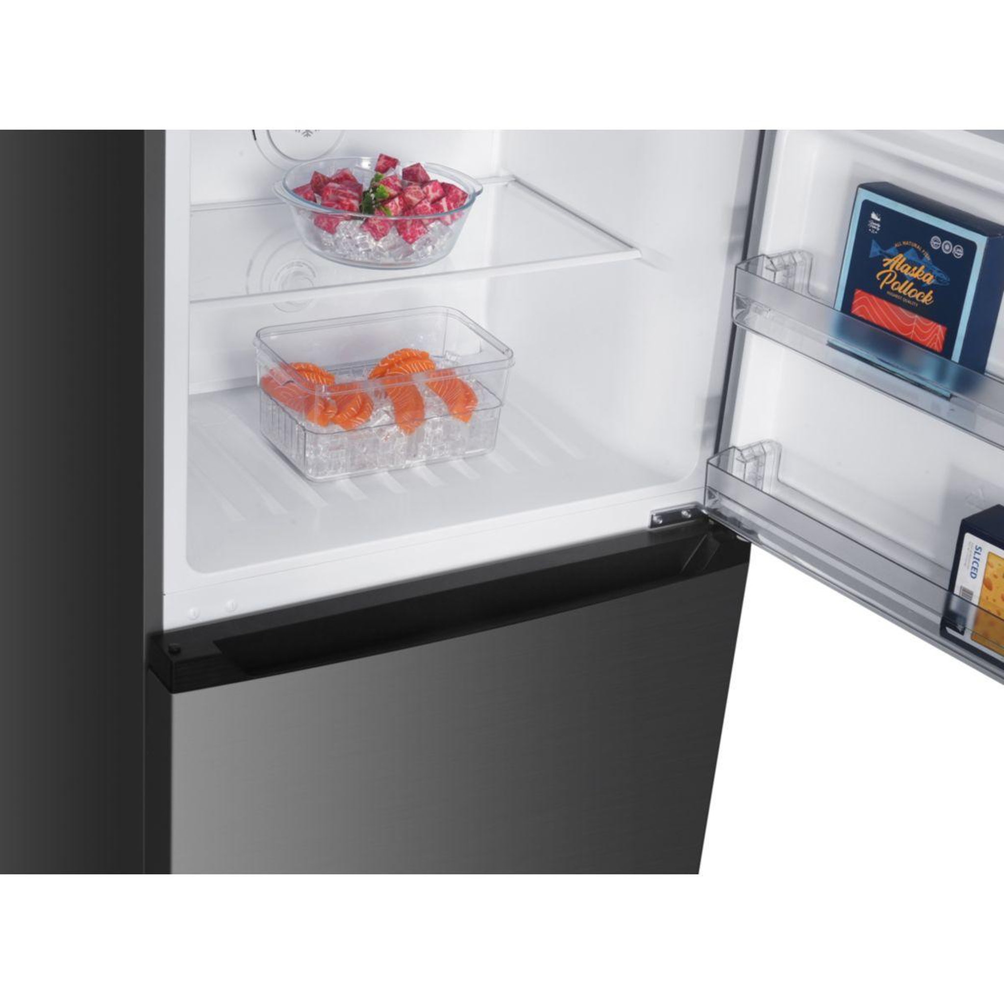 Voir la diapositive 5 : ESSENTIEL B Réfrigérateur 2 portes erdve180-70hov2