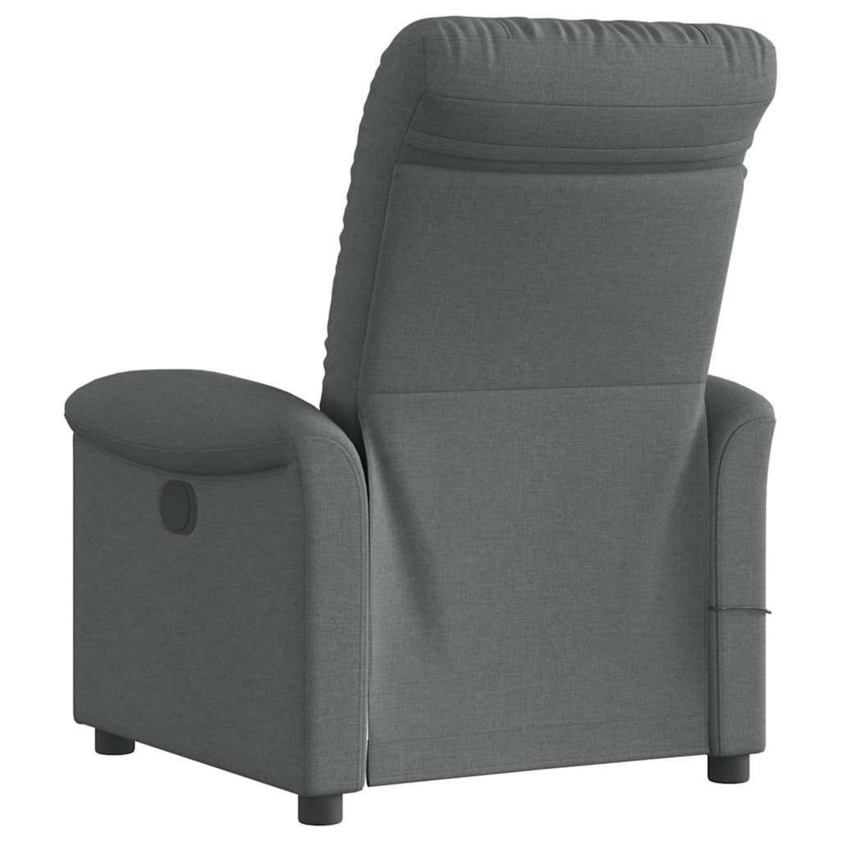 VIDAXL Fauteuil de massage inclinable Gris fonce Tissu